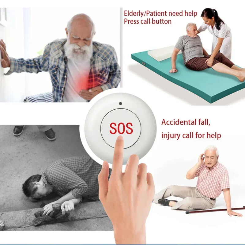 HIVA mājas drošības signalizācijas sistēma Viedā bezvadu SOS avārijas panikas poga ar saules enerģiju darbināmai āra sirēnai