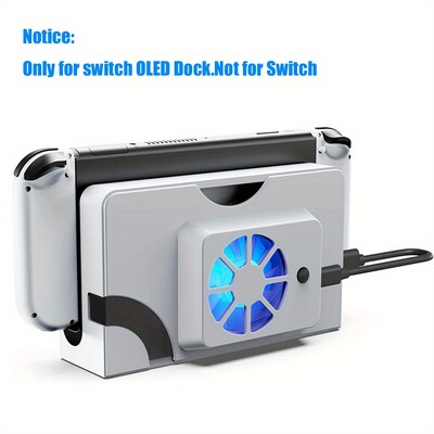 Aušinimo ventiliatorius, suderinamas su Nintendo Switch OLED doko aušintuvo pakeitimu, skirtu jungiklio OLED šilumos išsklaidymo doko pakeitimui