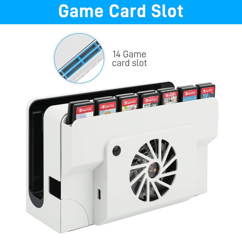 Chladiaci ventilátor kompatibilný s Nintendo Switch OLED Dock, náhradný chladič pre Switch OLED Heat Displacement Dock