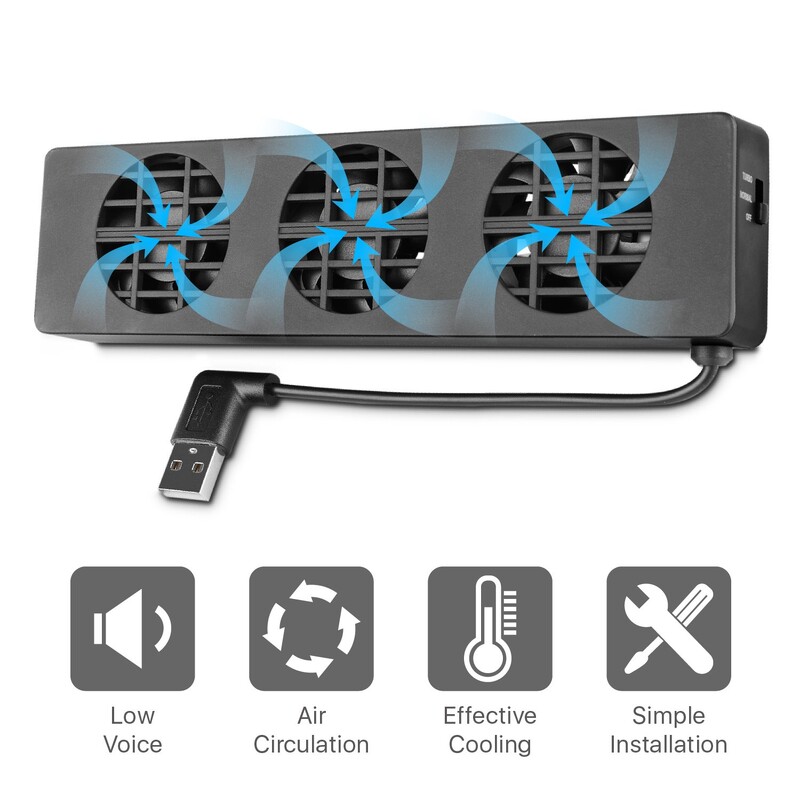 Ventilator de răcire pentru Nintendo Switch NS Stand original pentru consola de jocuri Dock Cooler cu ventilator de răcire USB cu 3 ventilatoare pentru Nintendo Switch