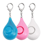 Drošības atslēgu ķēde ar sarkanu mirgojošu avārijas brīdinājuma signālu pārnēsājama personīgā signalizācija, ūdens piliena tipa sieviešu pretlaupīšanas ierīce