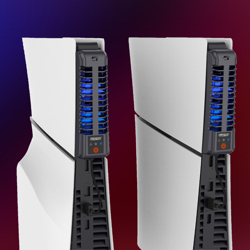 PS5 Slim Console dzesēšanas ventilators USB 2.0 centrmezgli 3 līmeņu dzesētāja ventilators Sony PS5 Slim Disc & Digital Edition konsoles piederumi