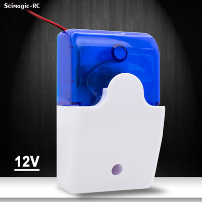 Siseruumides juhtmega häire sireen strobe välklamp DC 12V 24V juhtmega välgu sireen Juhtmega tsooni gsm häiresüsteemi jaoks