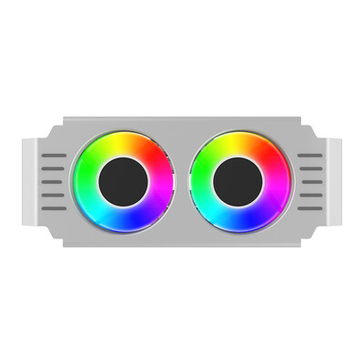 RAM охлаждащ вентилатор 4-пинов PWM/5V 3-пинов ARGB радиатор за охлаждане на компютърна памет 1000-4500+RPM с двоен 120-милиметров вентилатор за DDR4 DDR5 охлаждане