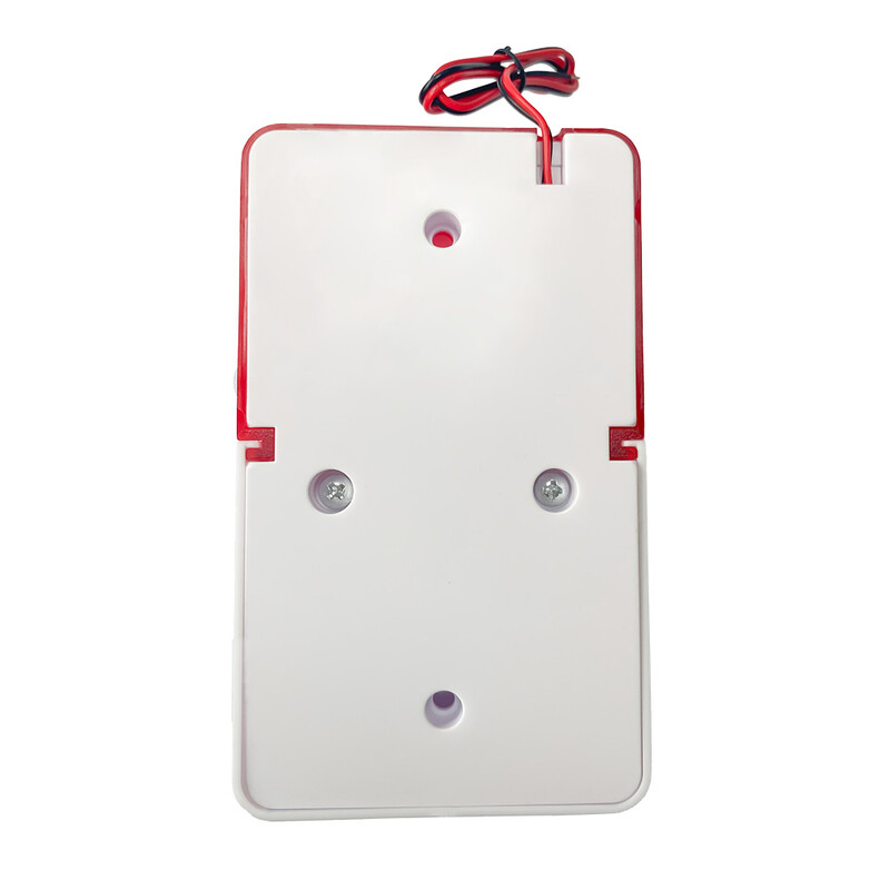 Juhtmega strobe-sireen Vastupidav 12V/24V/220V helialarm, vilkuv tulega vilkuv sireen GSM-i juhtmevaba koduvalvealarmi jaoks