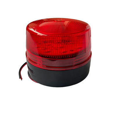 Lumină de avertizare pentru semnal stroboscopic DC12V 24V AC220V Indicator roșu Lampă LED Lumină intermitentă mică Semnal de securitate Avertisment