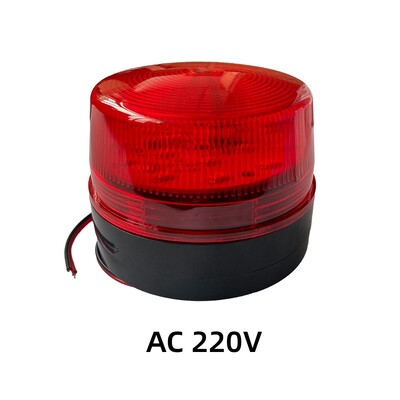 Strobosignaali hoiatustuli DC12V 24V AC220V punane indikaatortuli LED-lamp Väike vilkuv tuli turvasignaaltule hoiatus
