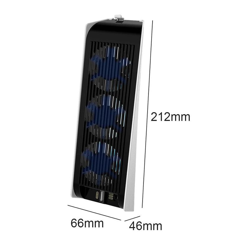 Efektīvs dzesēšanas ventilators PS5 spēļu konsoles radiatoriem ar 3 ārējo ventilatoru dzesētāja sistēmas staciju Sony Playstation 5 konsolei