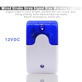 120 DB Flash LED Strobe Light Ενσύρματη σειρήνα 12V / 24V Work for Wifi GSM PSTN Home Security Σύστημα φωνητικού συναγερμού διαρρήξεων