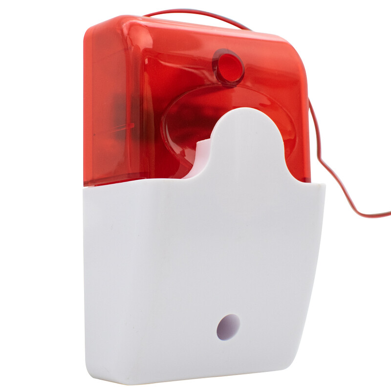 Mini stroboskopinė sirenos indikatoriaus lemputė garso signalizacijos lemputė mirksi lemputė garsinis įspėjimas laidinis raudonas mėlynas 12V 24V 110DB