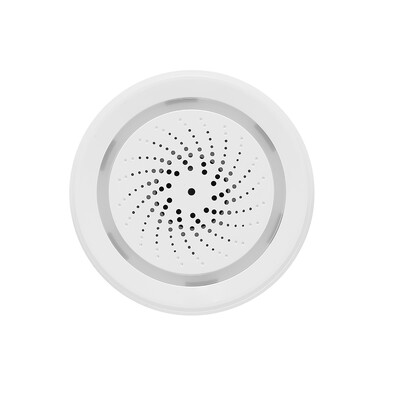Senzor de alarmă sirenă Wifi Sirenă de alarmă inteligentă Sistem de securitate la domiciliu Aplicația Tuya Smart Life compatibilă cu controlul vocal Alexa Home