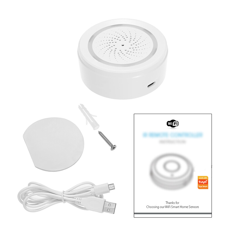 „Wi-Fi“ sirenos aliarmo jutiklis Išmanioji aliarmo sirena namų apsaugos sistema „Tuya Smart Life“ suderinama su „Alexa Home“ balso valdymu