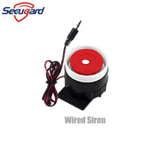 Sirenă cu fir Mini 120dB Claxon de interior Alarma sonoră Buzzer puternic Difuzor antifurt DC12V pentru sistemul nostru de alarmă antiefracție de securitate la domiciliu