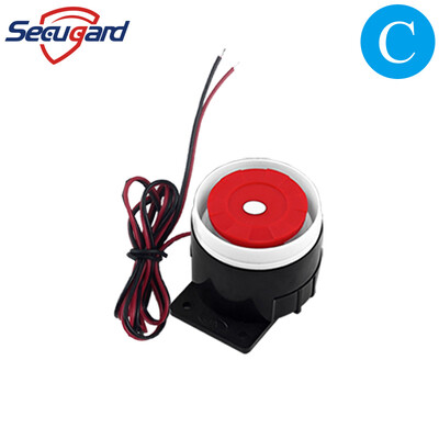 Sirenă cu fir Mini 120dB Claxon de interior Alarma sonoră Buzzer puternic Difuzor antifurt DC12V pentru sistemul nostru de alarmă antiefracție de securitate la domiciliu