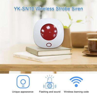 „Smartrol WiFi“ saugos apsauga, sirena, šviesos jutiklis, namų signalizacijos apsaugos sistema, 110 dB garso šviesos signalizacija, skirta „Tuya Smart Life“