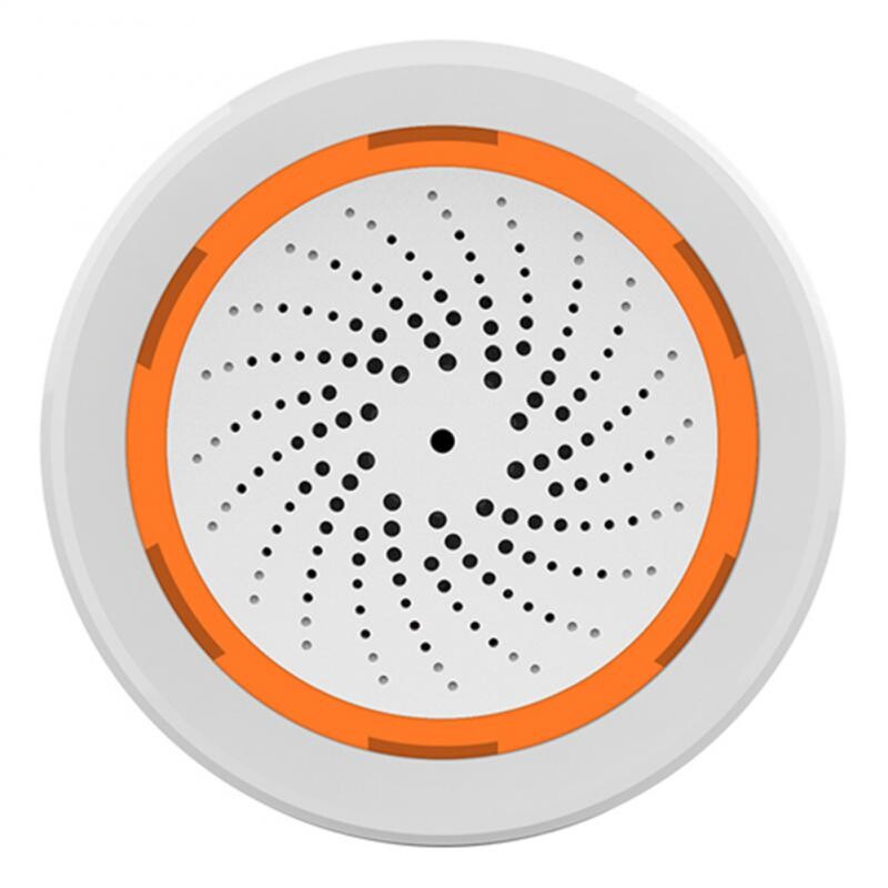 Tuya Smart Siren Аларма за домашна сигурност с Strobe Alerts Поддържа USB кабел Power UP Работи с TUYA Smart Hub Siren