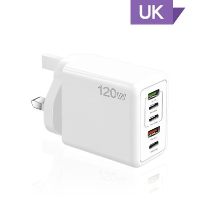 Supercharge USB Type C kabelis QC3.0 120W PD Super ātrs lādētājs priekš Samsung iPhone Xiaomi Huawei universāls 5 portu ātrais lādētājs