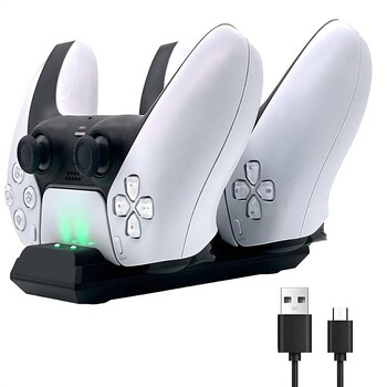 Fast Charger Base for PS5 Wireless Controller Dual Charging Dock Station for Playstation 5 Gamepad Gaming Accessories