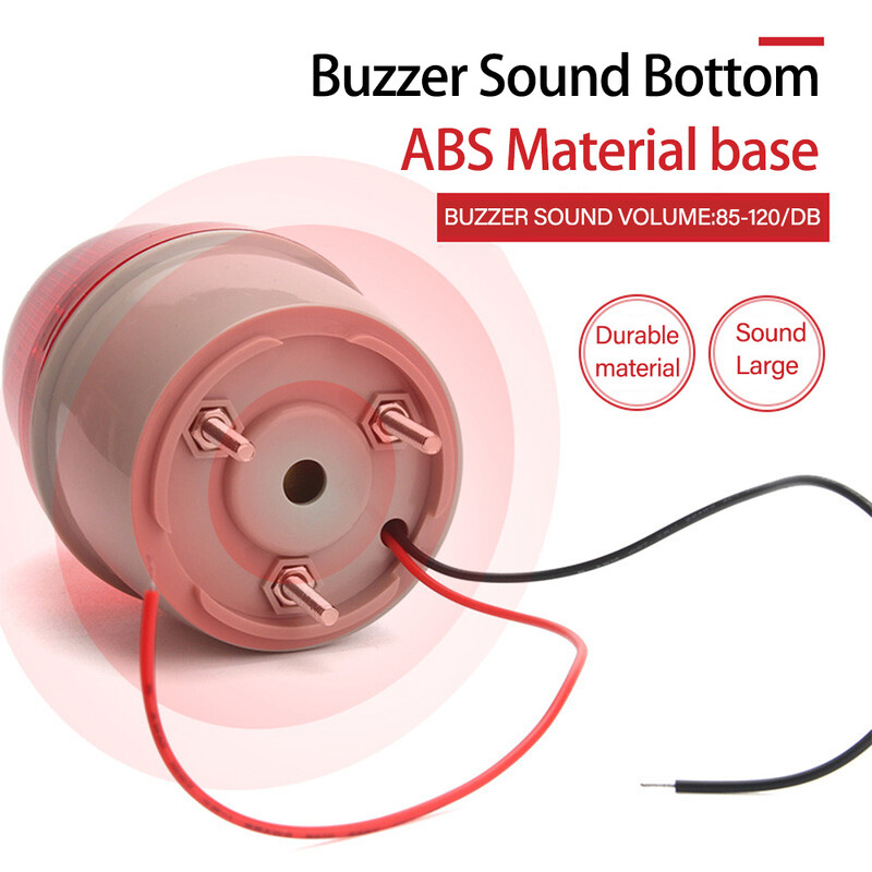 Сигнална мигаща светлина DC12V или 24V или 220V LED предупредителна светлина за сигурност за отваряне на люлееща се плъзгаща се врата / бариера / гаражна врата