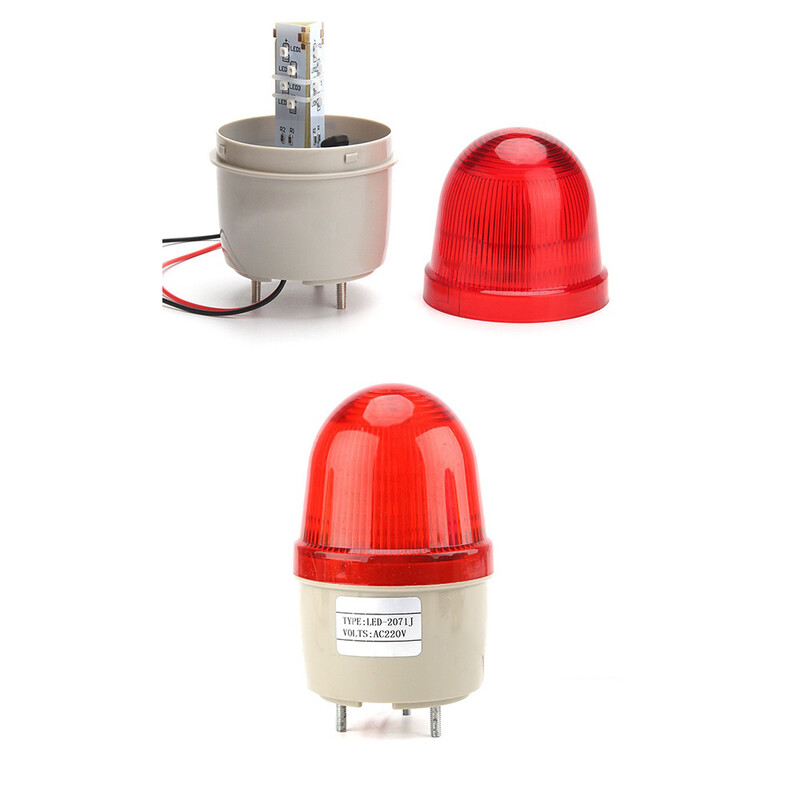 Сигнална мигаща светлина DC12V или 24V или 220V LED предупредителна светлина за сигурност за отваряне на люлееща се плъзгаща се врата / бариера / гаражна врата