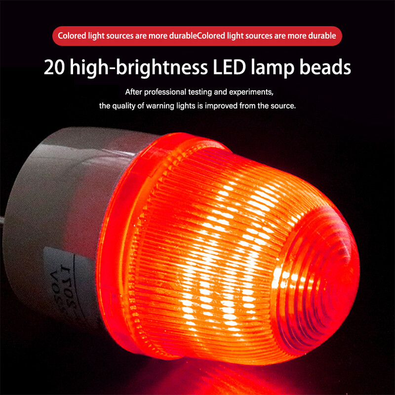 Сигнална мигаща светлина DC12V или 24V или 220V LED предупредителна светлина за сигурност за отваряне на люлееща се плъзгаща се врата / бариера / гаражна врата