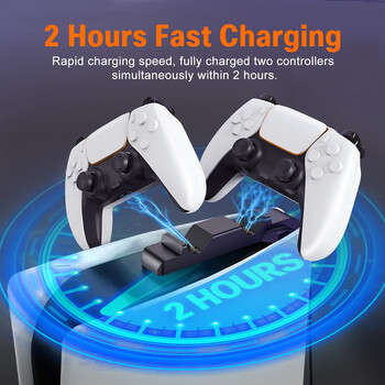 Για PS5 Controller Charging Station Wireless Joystick Fast Charging DualSense Charger Dock for PlayStation 5 Gaming Accessories