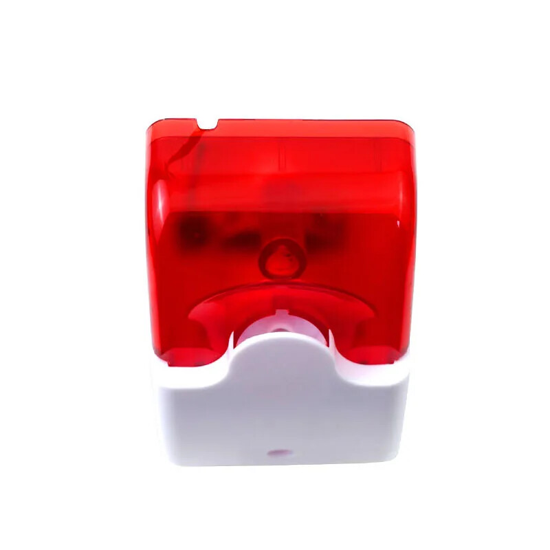 110 DB светкавица LED стробоскоп кабелна сирена 12V работа за Wifi GSM PSTN домашна сигурност гласова алармена система за крадци