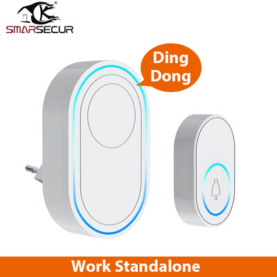 Bežična sirena 433MHz stroboskopska sirena Alarm 110dB Svjetlosna sirena Zvono na vratima PIR detektor pokreta Za kućnu sigurnost Protuprovalni alarmni sustav