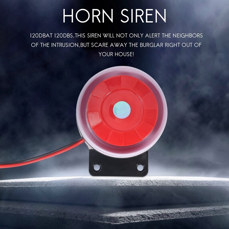Mini Sirena Cablata Pentru Sistem De Alarma Securitate Casa Sirena Claxon 120Db 12V