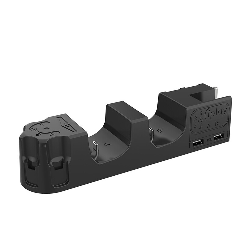 6 в 1 контролер зарядно докинг станция за Nintendo Switch 4 Joypad 2 Pro контролери USB 2.0 стойка за зареждане Аксесоари за игри