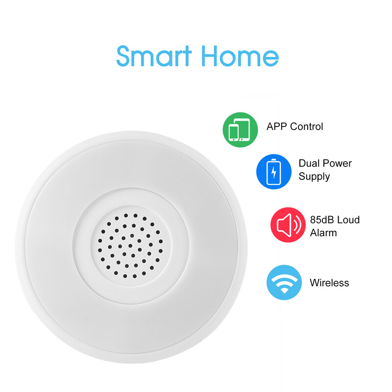 Tuya Smart WiFi Zigbee sireeni häiresensor Nutikas häiresireen heli- ja valgushäire sarv koduvalvesüsteem Tuya Smart Life APP