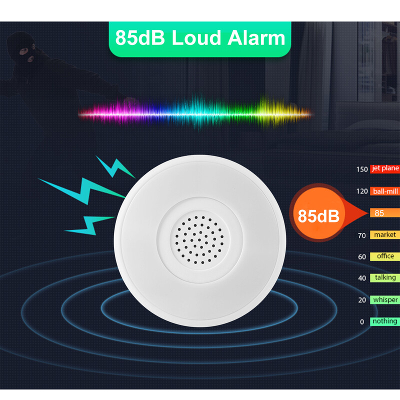 Tuya Smart WiFi Zigbee sireeni häiresensor Nutikas häiresireen heli- ja valgushäire sarv koduvalvesüsteem Tuya Smart Life APP