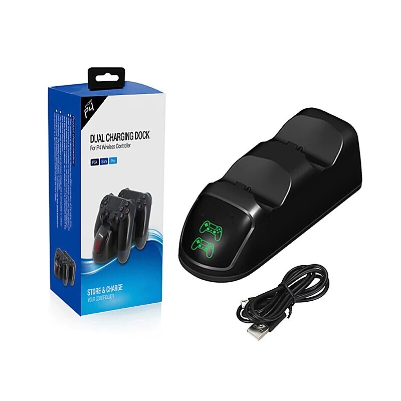 DATA FROG PS4 uzlādes stacijas kontroliera lādētājs bezvadu PS4 USB Dual Dock Station Playstation 4