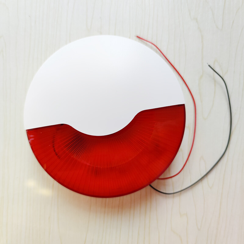 MD-318 Indoor 110DB Loud Alarm Sireen Juhtmega sireeni heli ja välgu sireen sissemurdmisalarmi turvakaitseks