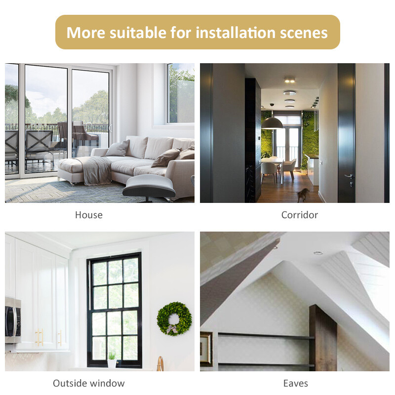 MD-318 Indoor 110DB Loud Alarm Sireen Juhtmega sireeni heli ja välgu sireen sissemurdmisalarmi turvakaitseks