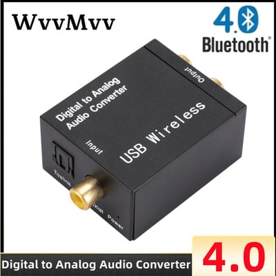 Audio pārveidotājs koaksiālā optiskā šķiedra Toslink Digital uz ligzdu 3,5 mm Analog RCA SPDIF digitālā audio dekodera stereo pastiprinātājam