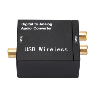 Audio pārveidotājs koaksiālā optiskā šķiedra Toslink Digital uz ligzdu 3,5 mm Analog RCA SPDIF digitālā audio dekodera stereo pastiprinātājam