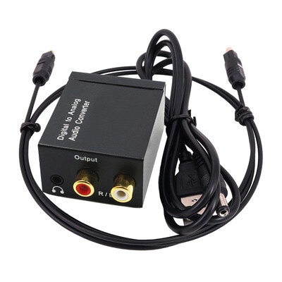 Digitalno-analogni audio konverter 3 5 mm pogodan za TV audio digitalni koaksijalni optički analogni izlazni konverter