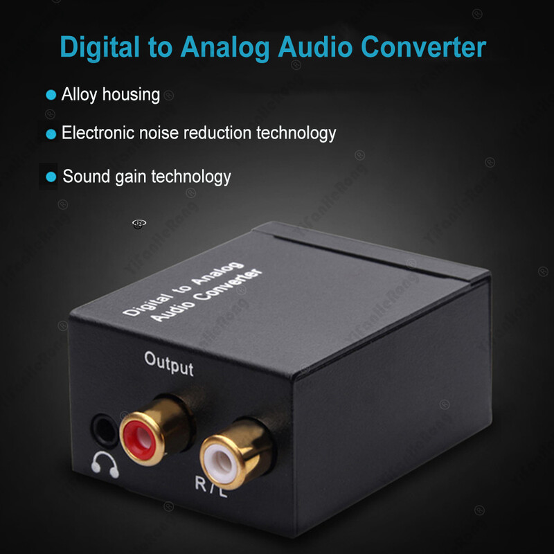 Digitalno-analogni audio konverter 3 5 mm pogodan za TV audio digitalni koaksijalni optički analogni izlazni konverter