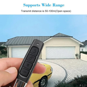 Νέο τηλεχειριστήριο 433 MHz Garage By Duplication Wireless Universal Car Alarm Clone Duplicator Lock Car Keychain Transmitter