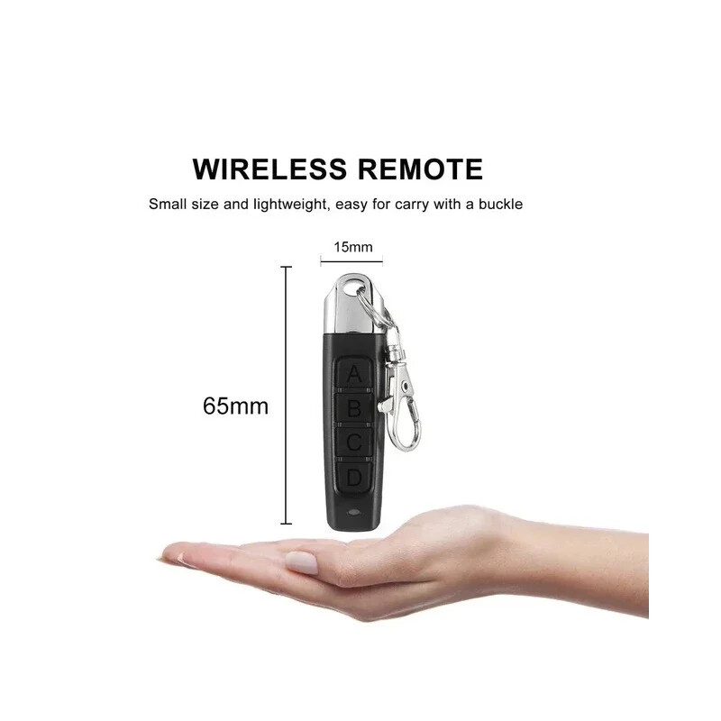 Naujas nuotolinio valdymo pultelis 433MHz Garage By Duplication Belaidis Universalus Automobilio Signalizacija Kloninis Dauginimo aparatas Užraktas Automobilio raktų pakabuko siųstuvas