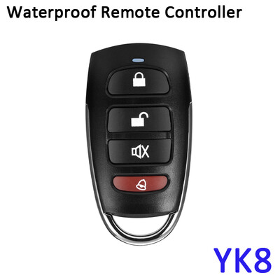 Belaidis vandeniui atsparus metalinis nuotolinio valdymo pultelis, raktų pakabukas, 433 MHz, skirtas tik mūsų G2B O2B saugos GSM signalizacijos sistemai