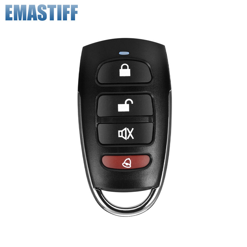 Belaidis vandeniui atsparus metalinis nuotolinio valdymo pultelis, raktų pakabukas, 433 MHz, skirtas tik mūsų G2B O2B saugos GSM signalizacijos sistemai