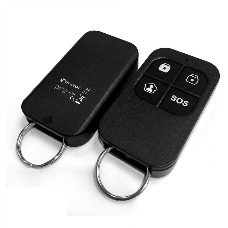 eTIGER ES-RC1N 433 MHz belaidis didelio našumo nuotolinio valdymo pultas yra suderinamas su kiekviena eTIGER Secual namų apsaugos sistema