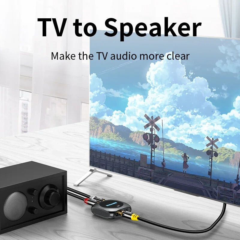 Unnlink digitalno-analogni audio DAC pretvarač Bluetooth 5.0 Spdif optički Toslink koaksijalni na 3,5 mm Aux 2RCA dekoder prijemnik