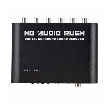 5.1 Ch Audio Audio Decoder To RCA DTS AC3 Optical Digital Amplifier Analog Converte Amplifier HD Audio Rush Adapter