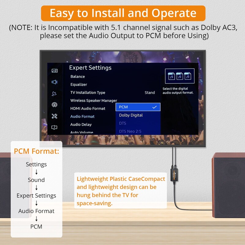 Neoteck 192kHz digitālā uz analogo audio pārveidotājs Optiskais Toslink uz RCA audio adaptera vīrišķais savienotājs DAC pārveidotājs