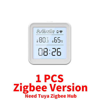 Tuya WIFI Zigbee temperatūros drėgmės jutiklis patalpų termometro detektorius Smart Life nuotolinio valdymo pulto palaikymas Alexa Google Home