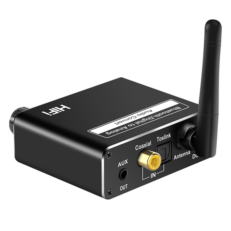 Convertor DAC digital la analog 192 kHz Bluetooth 5.0 fără fir cu căști Amplificator optic coaxial 3,5 mm Suport Adaptor audio USB