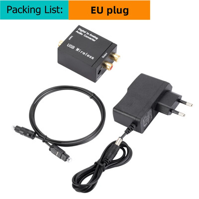 Convertor audio USB digital la analogic Fibră optică Semnal coaxial la analog DAC Spdif Stereo 3.5MM Jack RCA Amplificator Decodor